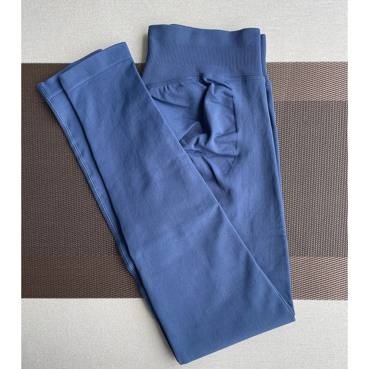 TKITK-mallas deportivas sin costuras para mujer, pantalones de Yoga con banda baja acanalada, ropa de gimnasio, ropa de entrenamiento para Fitness, medias elásticas