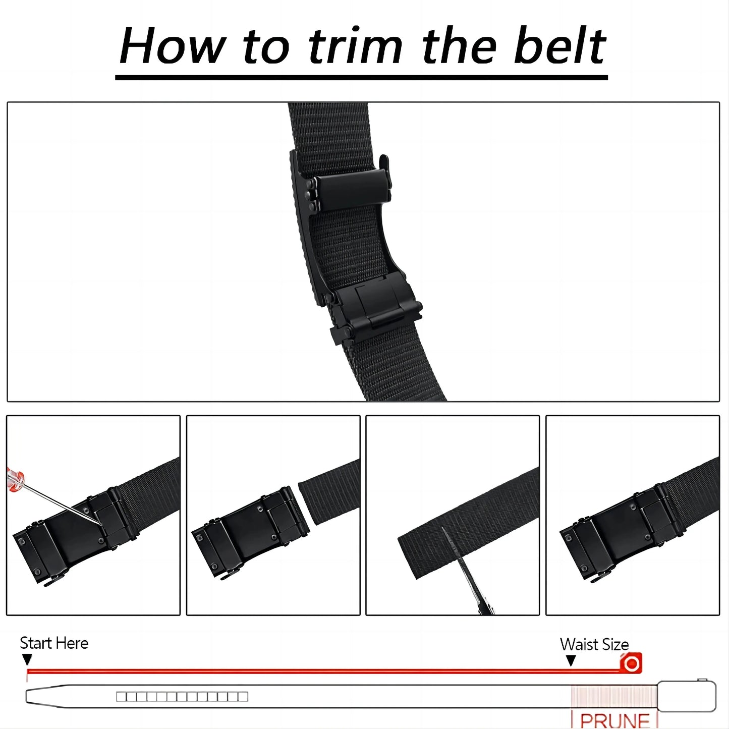 Cinturón para hombre con hebilla de Metal automática, correas de nailon de imitación, cinturón de trabajo al aire libre, hebilla automática sin dientes, cinturón de lona deportivo informal