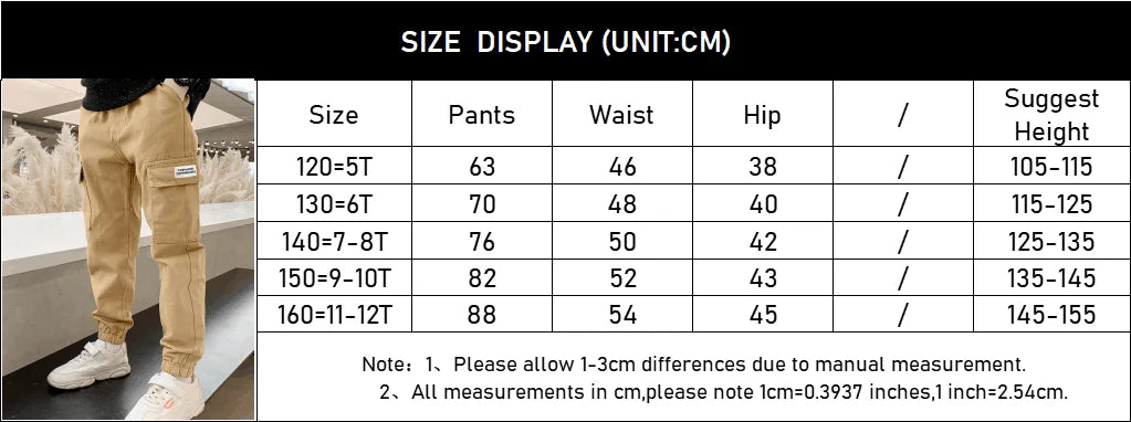 Primavera otoño niños moda guapo pantalones Cargo niños carta deportes pantalones adolescentes Casual pantalones de chándal finos 4-12 años