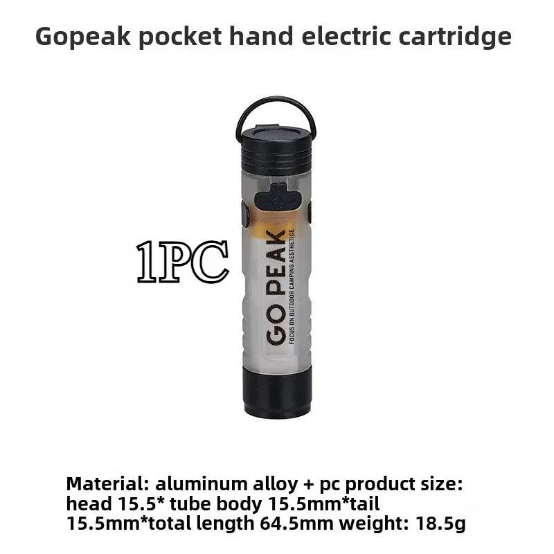 MOUNTAINHIKER-linterna LED con Clip para sombrero de bolsillo, linterna portátil recargable de larga duración con Clip, iluminación ambiental para acampar al aire libre