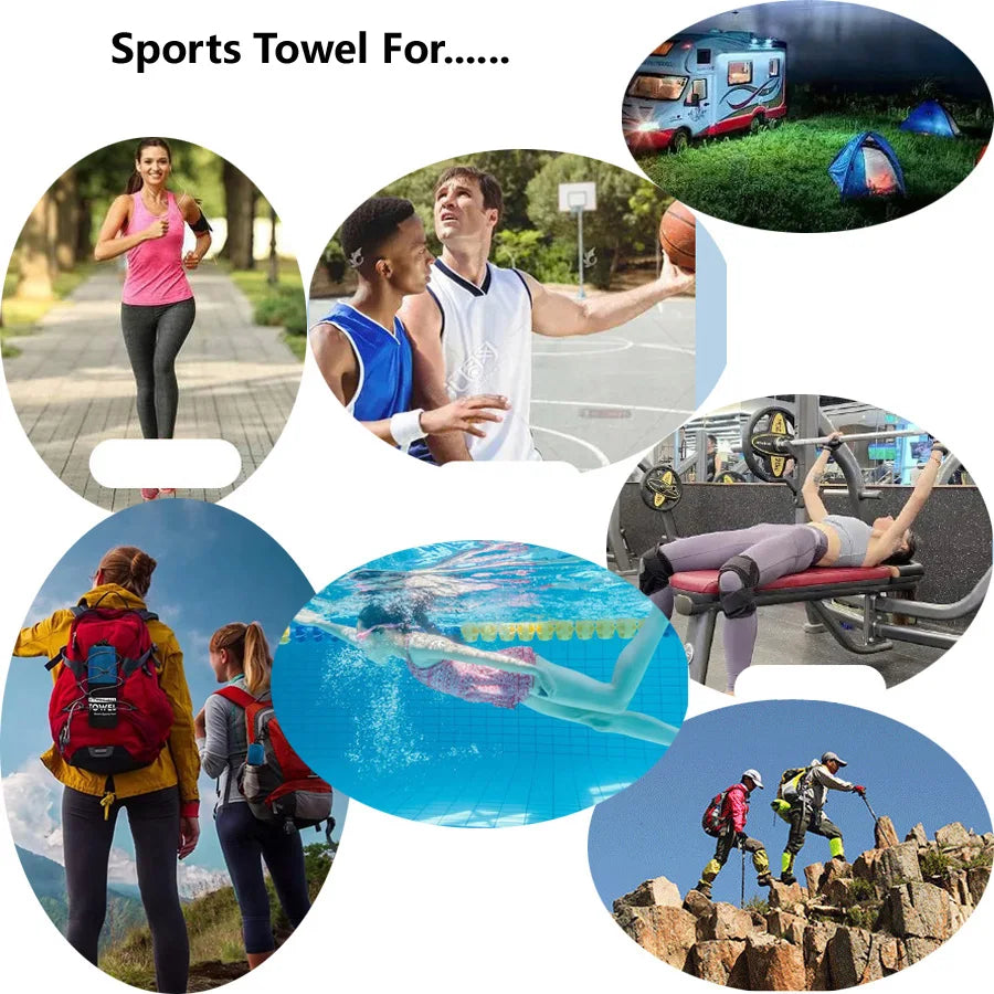 Toalla de secado rápido para acampar y senderismo, 40x80CM, baloncesto, Yoga, gimnasio, Fitness, conducción al aire libre, correr, entrenamiento, toallas para deportes de playa