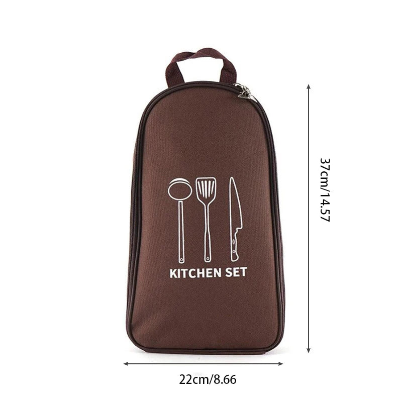 Bolsa de almacenamiento de Sierra Bowl Oxford, vajilla impermeable, tazas, Estuche de transporte, organizador para acampar al aire libre, viaje, barbacoa, bolsa de Picnic