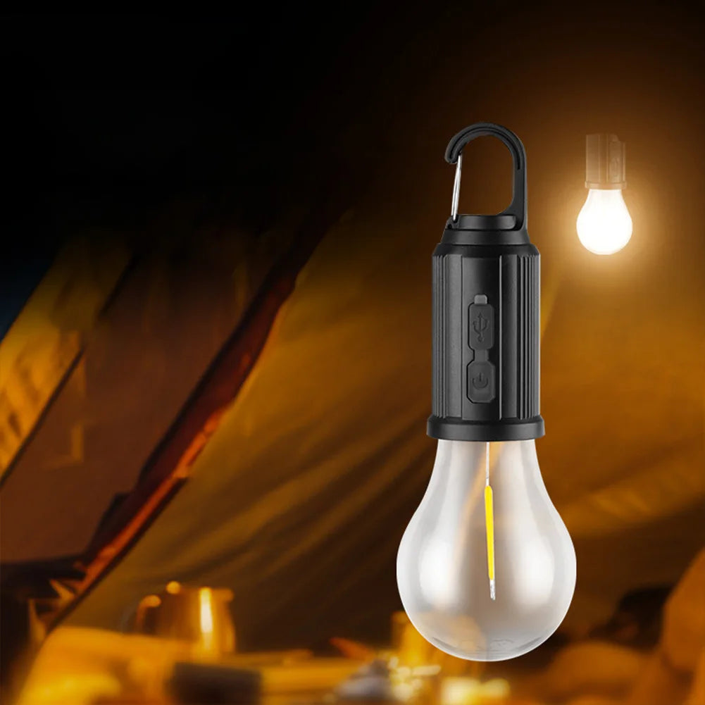 Linterna de iluminación LED con energía Solar, luz de tienda para exteriores con carga USB, impermeable, luz de ambiente para barbacoa, para acampar al aire libre, 2-5 uds.
