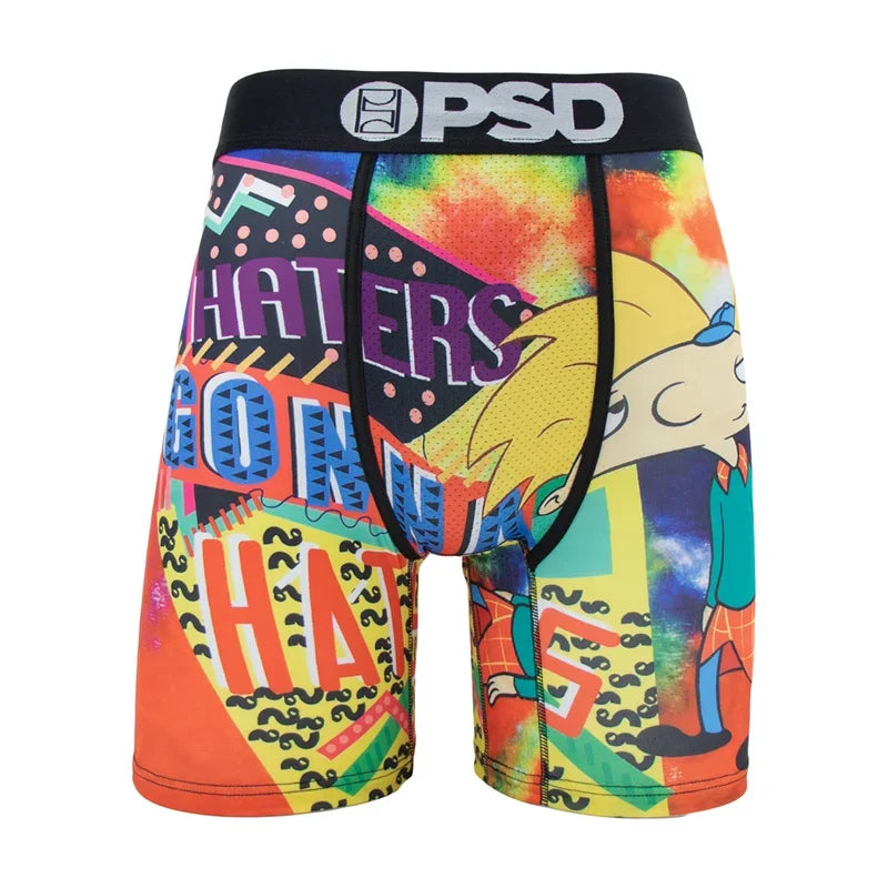 1 Uds. Ropa interior sexi para hombre, Boxershorts, calzoncillos estampados a la moda para hombre, bragas transpirables, ropa interior para hombre, Cuecas, Boxer para hombre, ropa interior