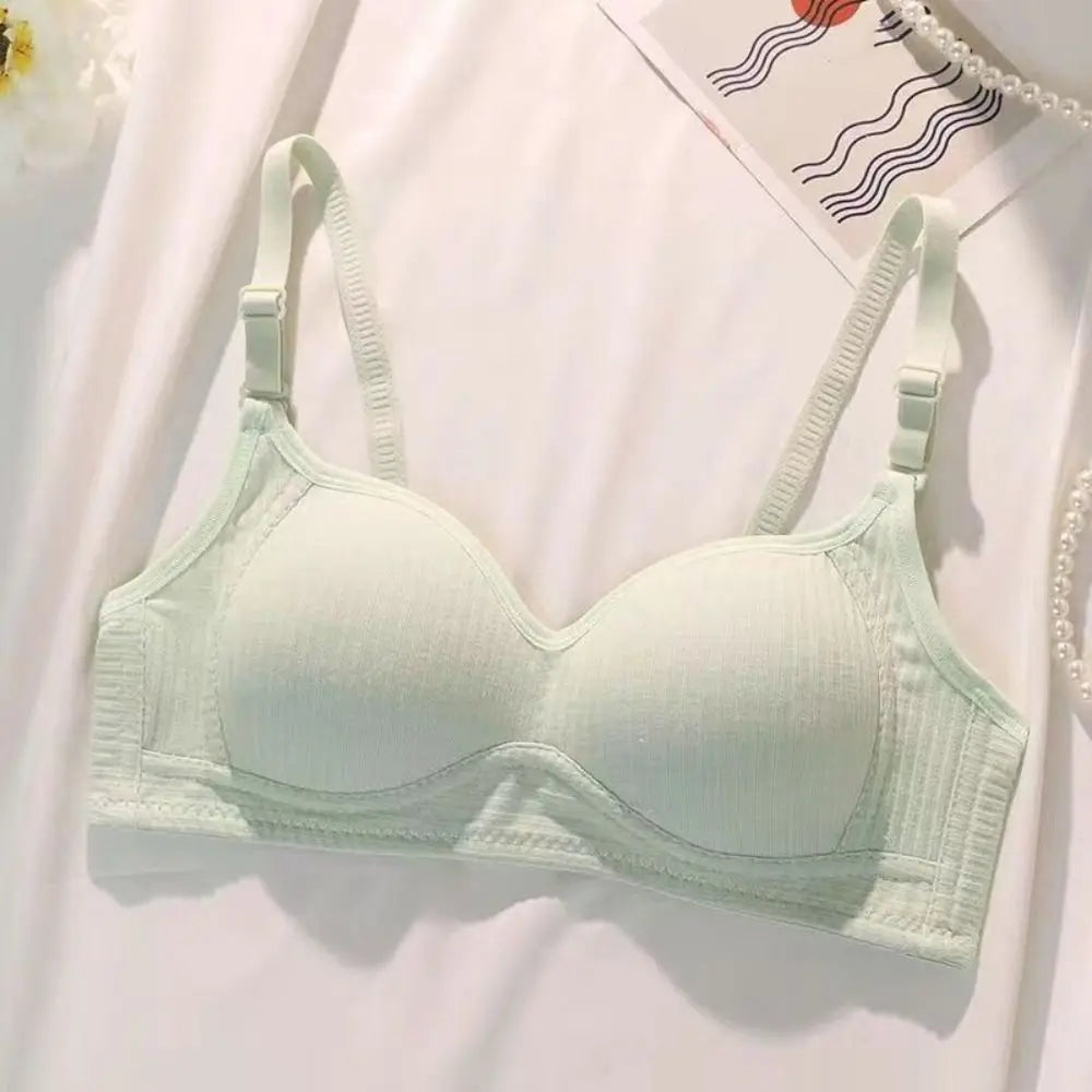 Sujetador inalámbrico ajustado para mujer, Bralettes con pechos recogidos a prueba de golpes, lencería antiflacidez, sujetador con escote en V profundo para verano