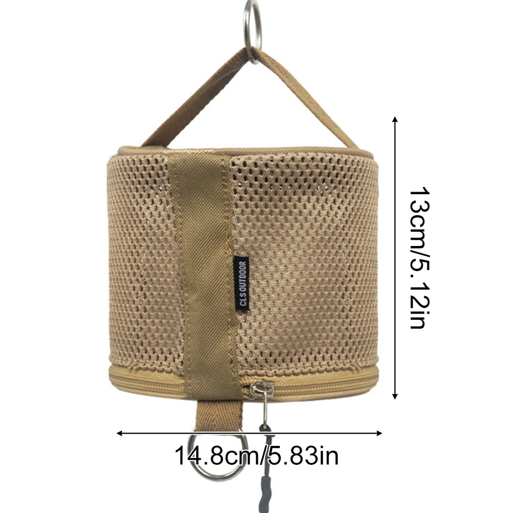 Estuche de pañuelos para acampar al aire libre con gancho, bolsa de almacenamiento de papel en rollo, caja de almacenamiento de papel higiénico para Picnic, senderismo y Camping