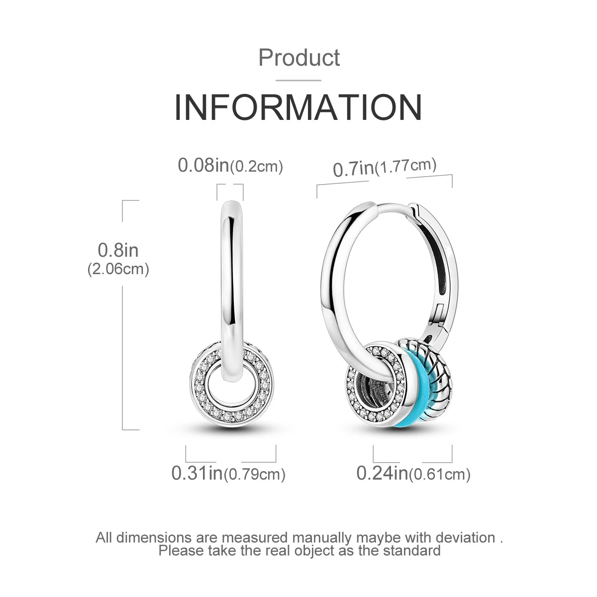Orstarry-pendientes circulares de Plata de Ley 925 con forma de gota para mujer, aretes colgantes, joyería versátil para fiesta, regalos