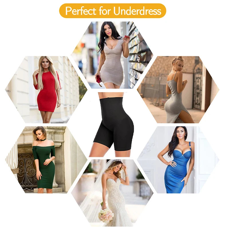 Pantalones cortos moldeadores de cintura alta para mujer, ropa moldeadora para Control de barriga, muslo, entrenador de cintura adelgazante, levantador de glúteos, bragas moldeadoras