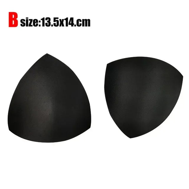 Almohadilla para sujetador, copas triangulares de ventilación, almohadillas de espuma de inserción de realce en el pecho para traje de baño, accesorios de relleno, almohadilla potenciadora extraíble