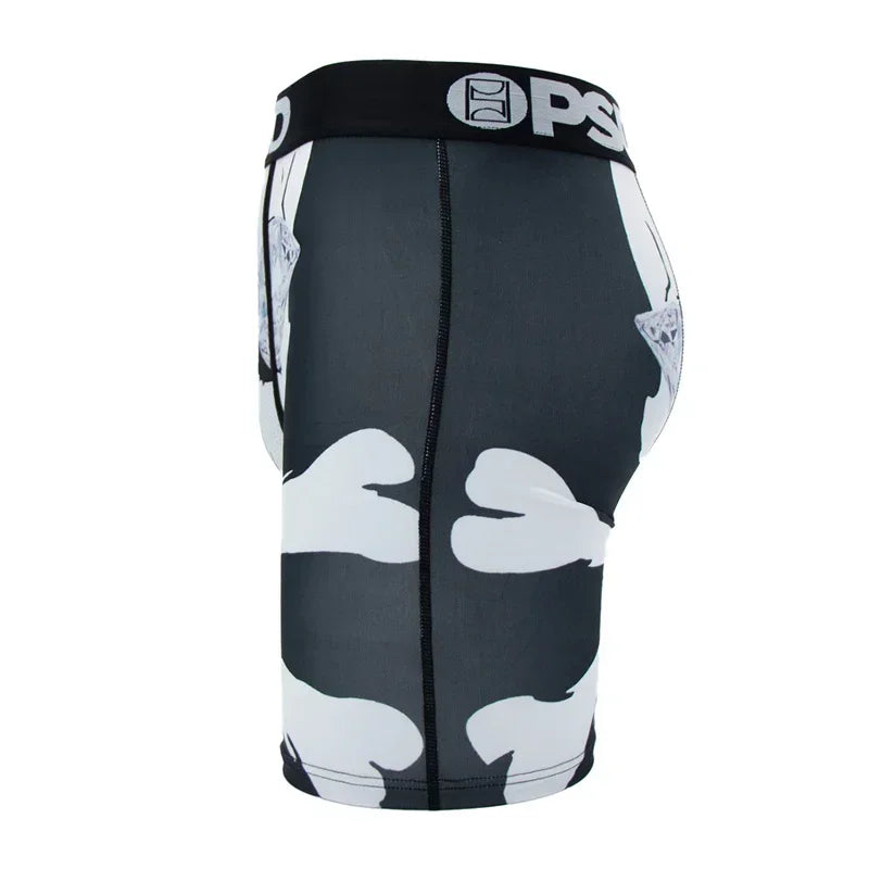 1 Uds. Ropa interior sexi para hombre, Boxershorts, calzoncillos estampados a la moda para hombre, bragas transpirables, ropa interior para hombre, Cuecas, Boxer para hombre, ropa interior