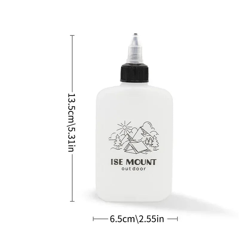 Botella de aceite para exteriores, bote de aceite pequeño portátil, botella de vinagre, botella de salsa de soja, botella de condimento sellada a prueba de fugas para acampar, 2 uds.