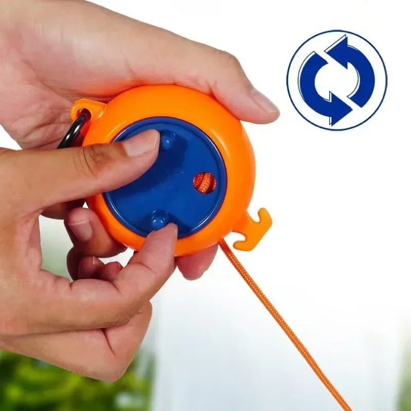 1 Uds. Tendedero de 10M cuerda de secado de ropa para exteriores cuerda retráctil antideslizante a prueba de viento para accesorios de Camping de Hotel