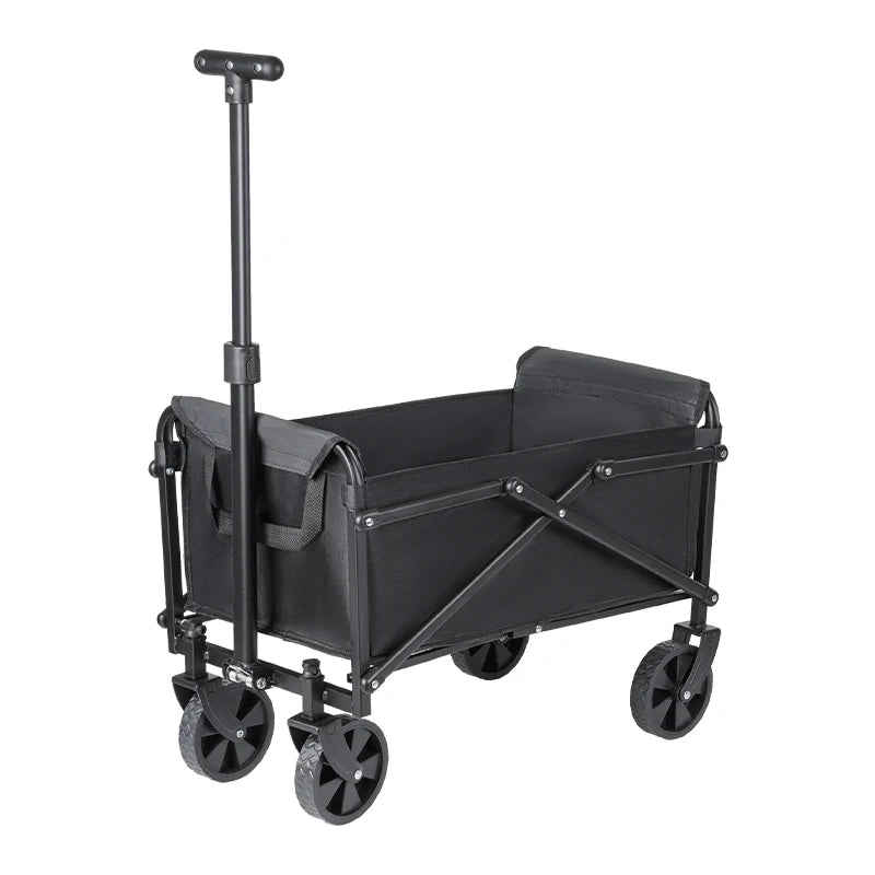 Carro plegable portátil para Picnic y acampada al aire libre, carrito utilitario plegable de alta resistencia, carrito utilitario plegable para compras y playa