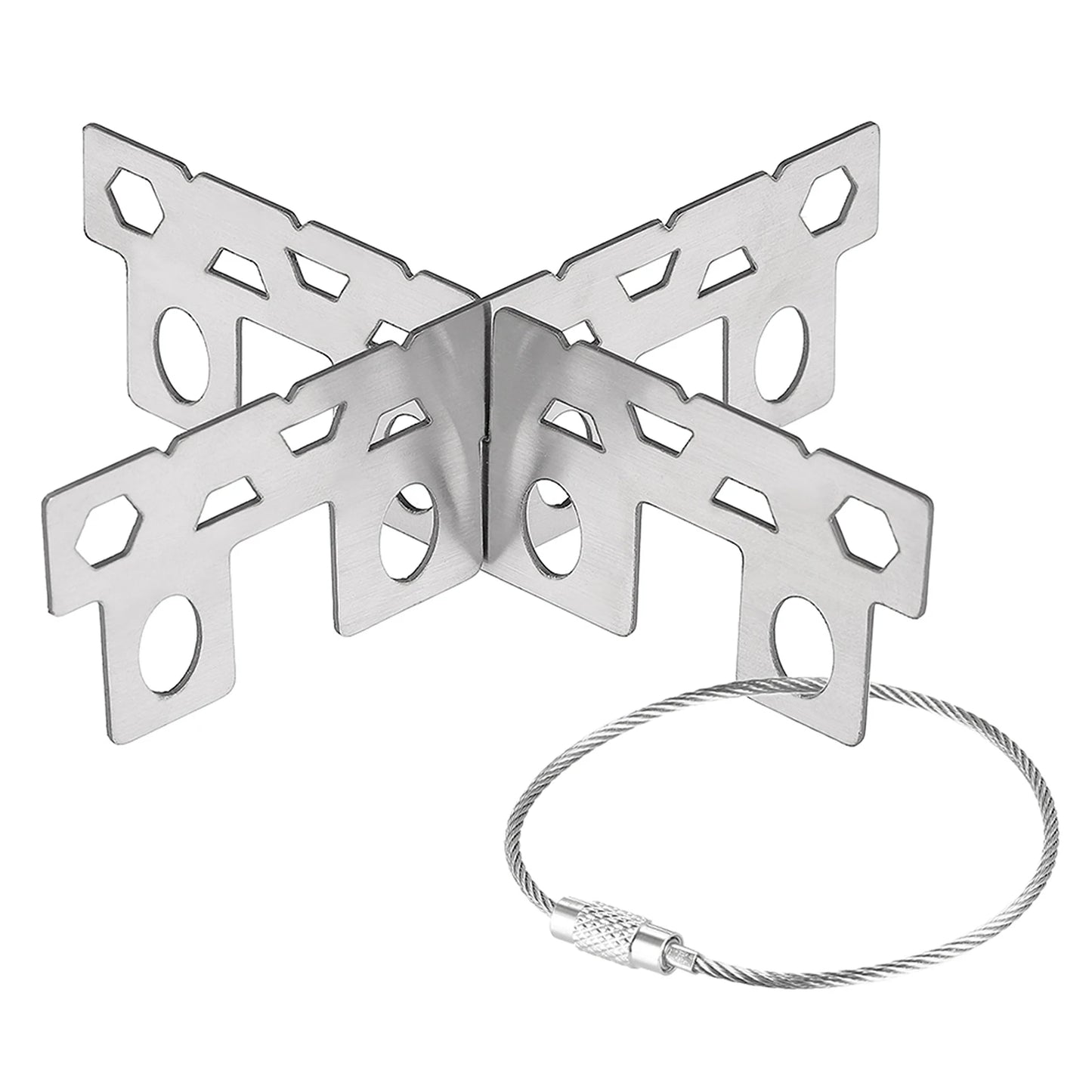 Mini estufa de Alcohol portátil de aleación de aluminio con tapa y soporte cruzado, Camping al aire libre, senderismo, mochilero