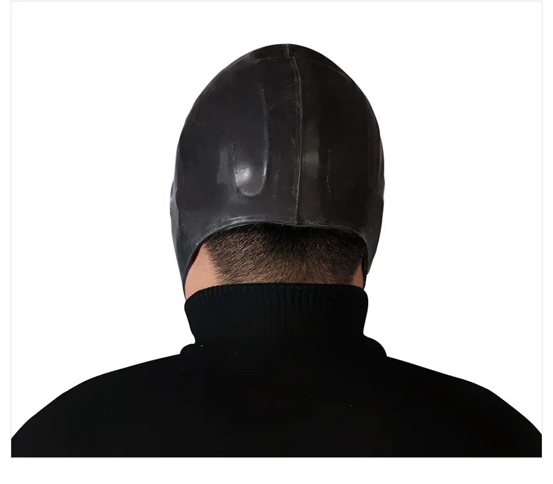 Máscara de Gas fantasma de cara completa negra creativa, respirador de goma, máscara de prevención quÃÂmica, capucha RD40 de 40mm para pintar pesticidas en aerosol