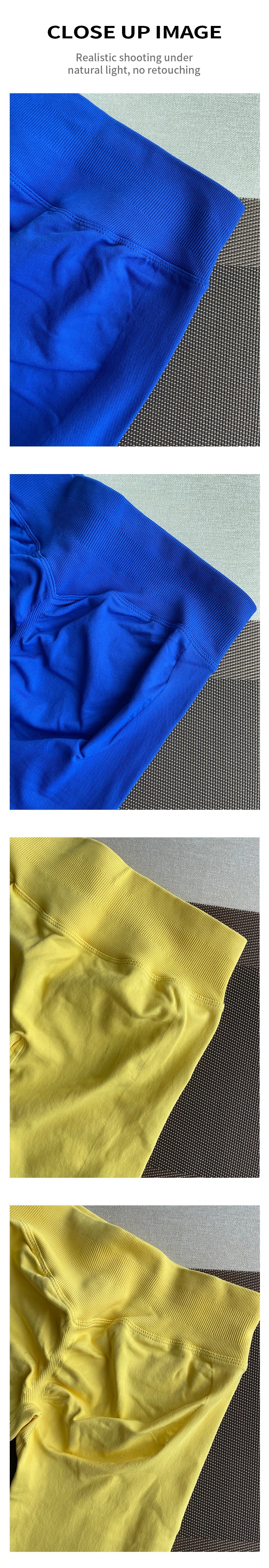 TKITK-mallas deportivas sin costuras para mujer, pantalones de Yoga con banda baja acanalada, ropa de gimnasio, ropa de entrenamiento para Fitness, medias elásticas