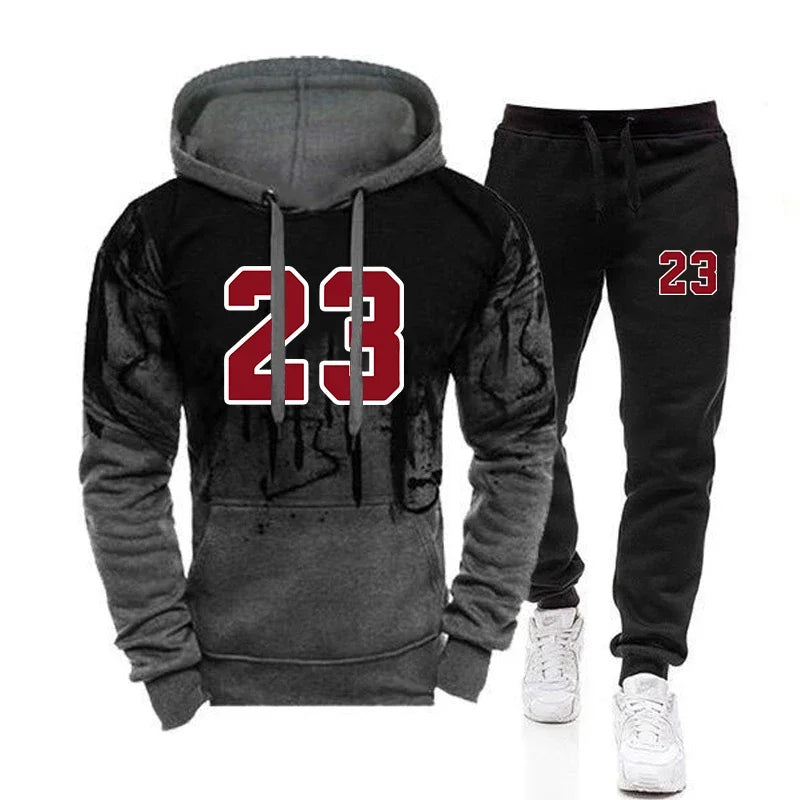 Sudaderas con capucha informales para hombre, sudaderas para correr, Top de moda, cómodas, para otoño e invierno, vestir diario, pantalones de chándal deportivos, ropa para hombre