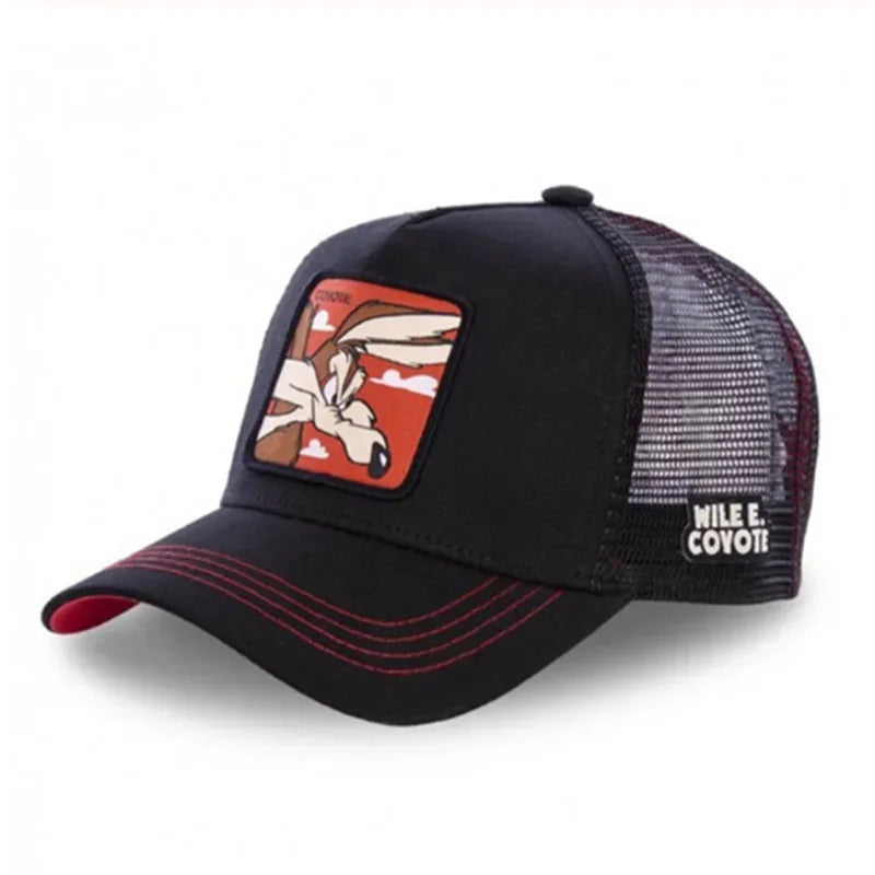 Gorra de béisbol de algodón con Cierre trasero de dibujos animados de Anime de marca de alta calidad para hombres y mujeres, gorro de malla de Hip Hop para papá, gorra de camionero, triangulación de envÃos