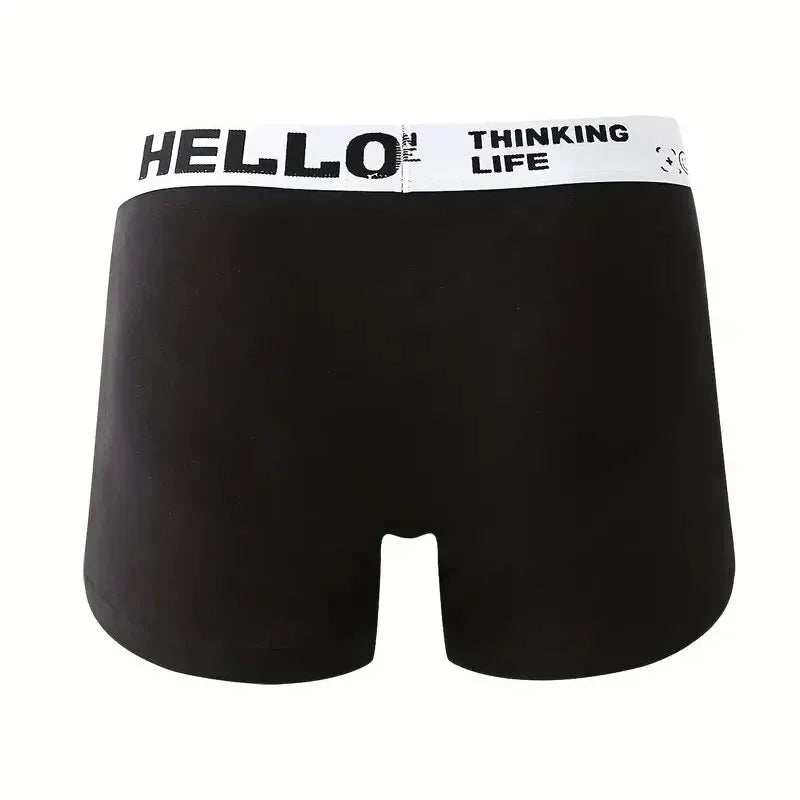 10 Uds. Boxer y calzoncillos para hombre, ropa interior de moda, Boxer y calzoncillos de alta elasticidad, pantalones cortos transpirables suaves para hombre, cómodos