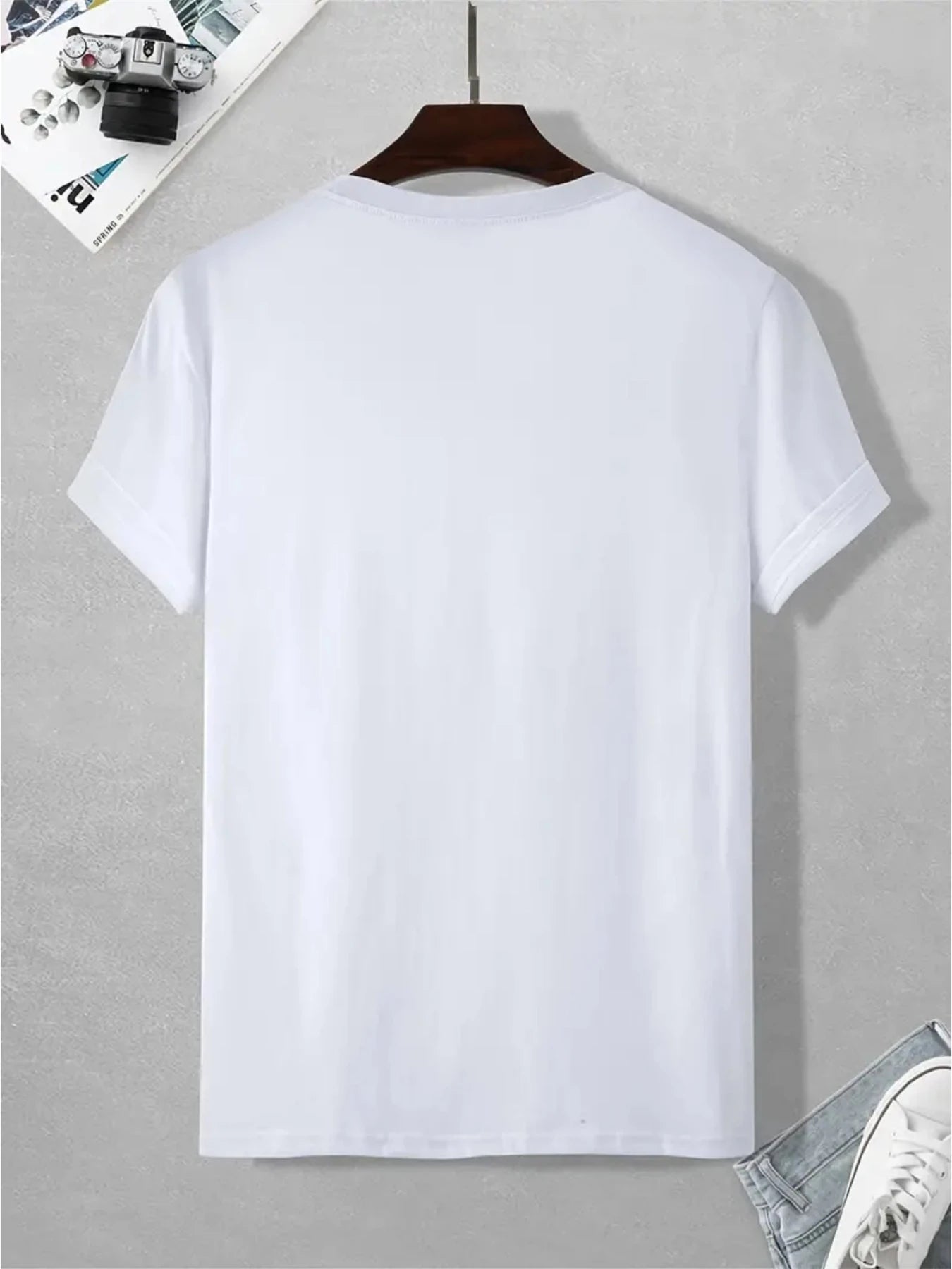 Camiseta holgada informal de algodón puro 100% de verano para hombre de talla grande con estampado de MILANO italiano, cómoda camiseta de manga corta con cuello redondo