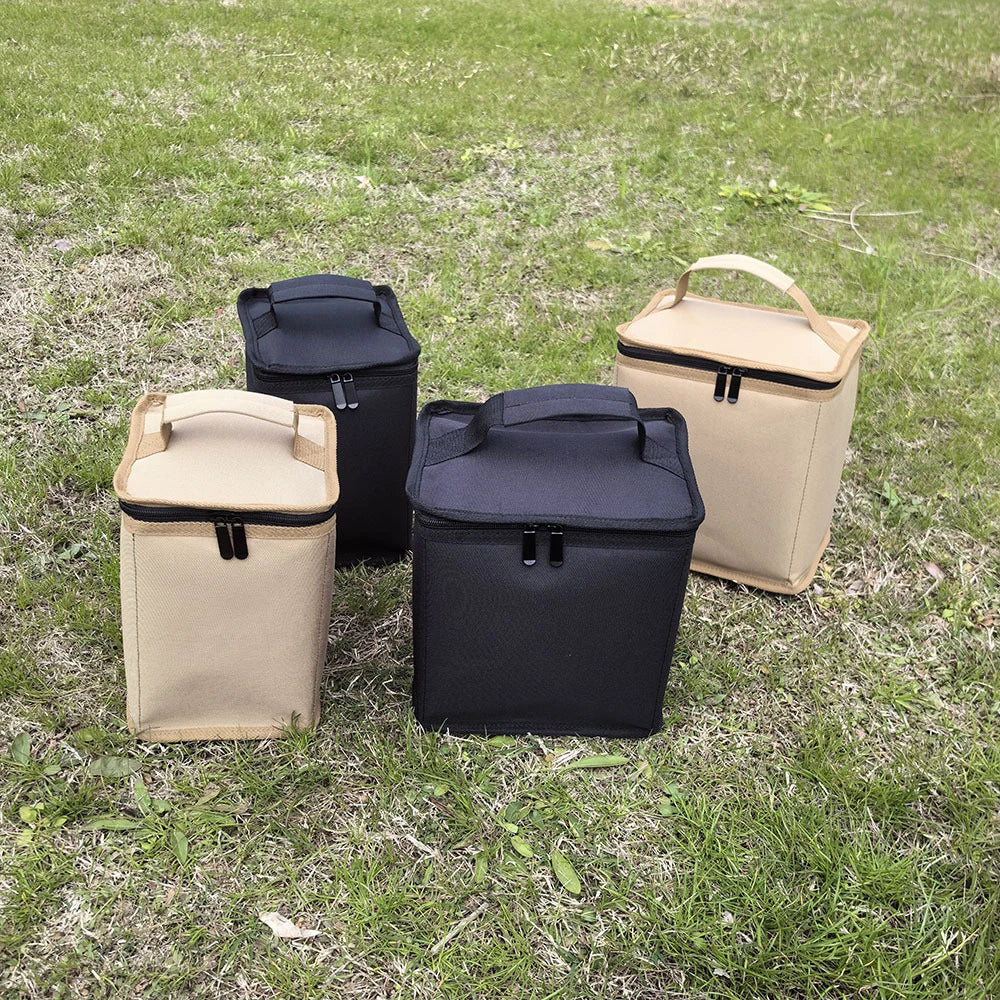 Bolsa de almacenamiento para tanques de Gas para acampar, funda protectora portátil para cilindro de combustible, bolsa de transporte ligera para campamento, anticolisión para cocinar al aire libre