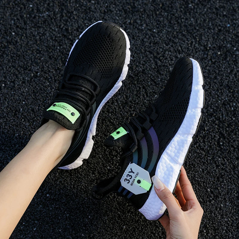 Zapatillas de deporte informales para hombre, zapatos deportivos transpirables de verano, zapatos ligeros de malla para correr al aire libre, zapatos atléticos para correr Tenis para caminar