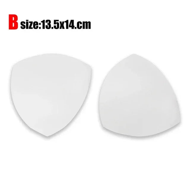 Almohadilla para sujetador, copas triangulares de ventilación, almohadillas de espuma de inserción de realce en el pecho para traje de baño, accesorios de relleno, almohadilla potenciadora extraíble