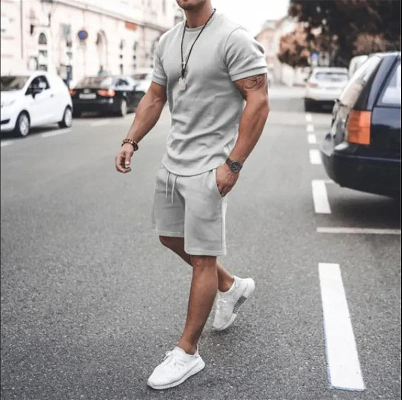 Conjunto de camiseta y pantalones cortos Hip Hop Y2T para hombre y mujer, conjunto deportivo de manga corta a la moda, novedad de verano 2025