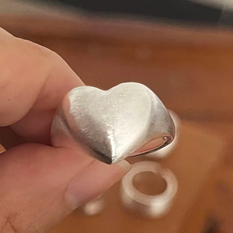 925 anillos de plata esterlina para mujer pareja minimalista hecho a mano Simple anillo de luna ancha conjunto joyería de fiesta regalo prevenir alergias