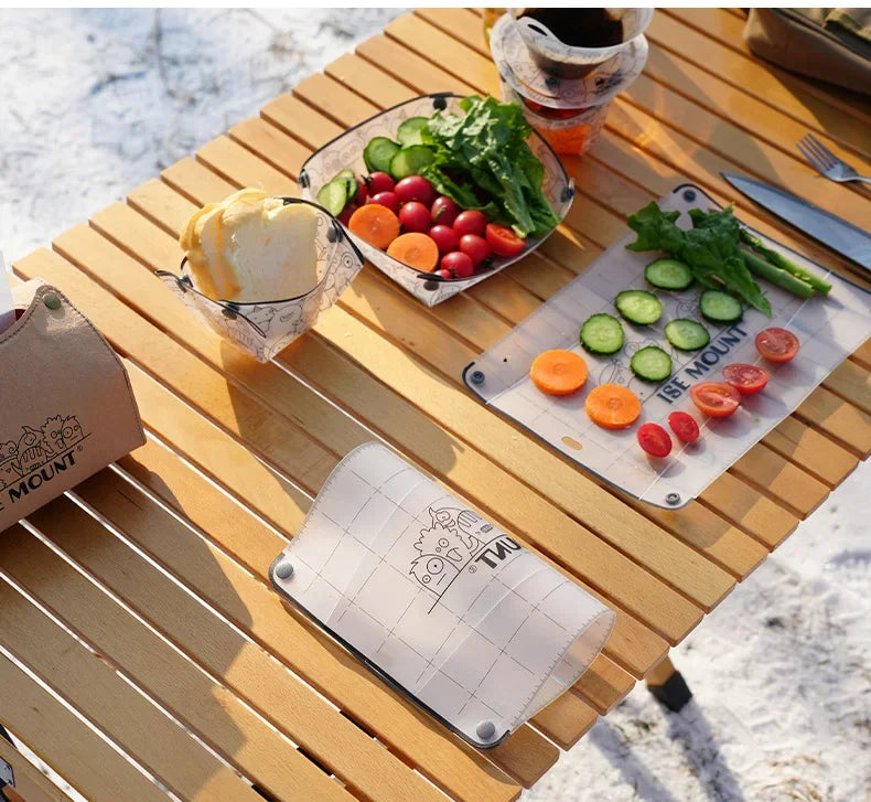 Tabla de comedor plegable de PP para exteriores, tabla de cortar portátil ultraligera de calidad alimentaria, Mini tabla de cortar, accesorios de Camping, herramienta de Picnic