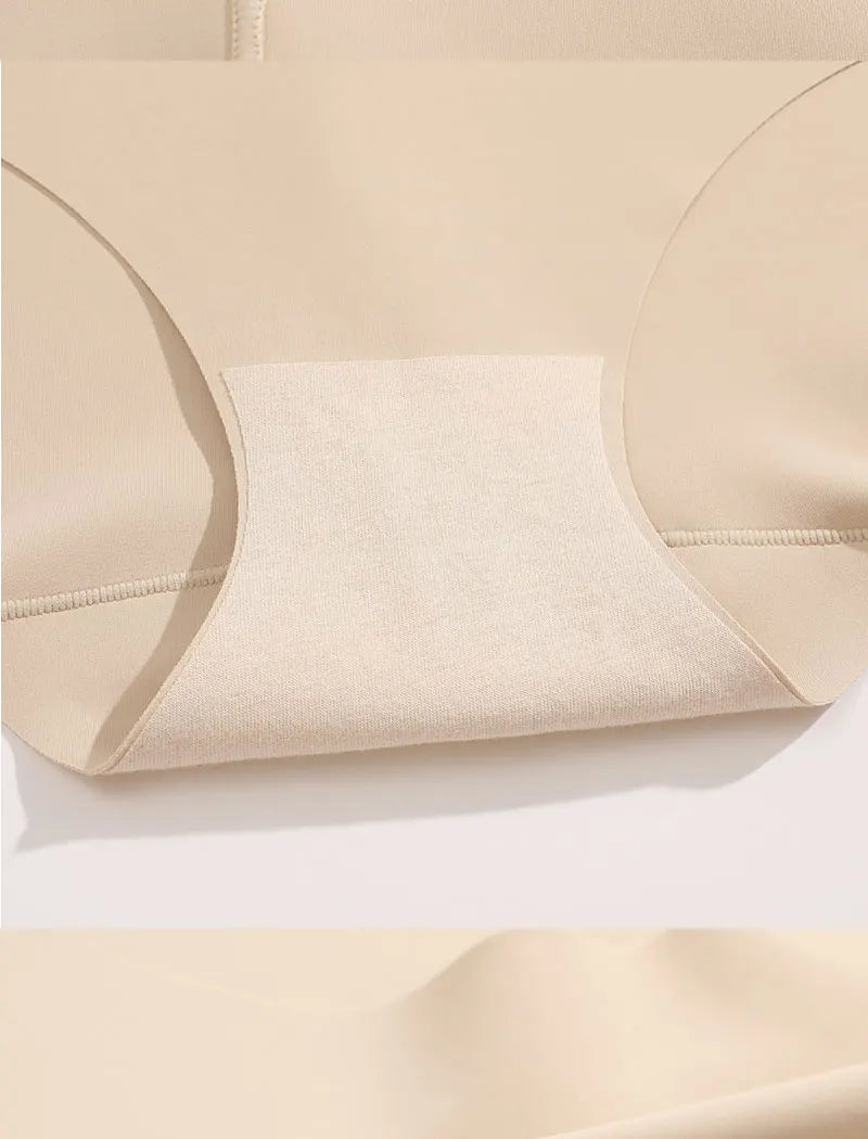 FINETOO, 1 unidad, 2024, nueva ropa interior ajustada de cintura alta para el vientre, ropa interior de seda helada para mujer, pantalones ajustados posparto finos sin costuras con forma de vientre