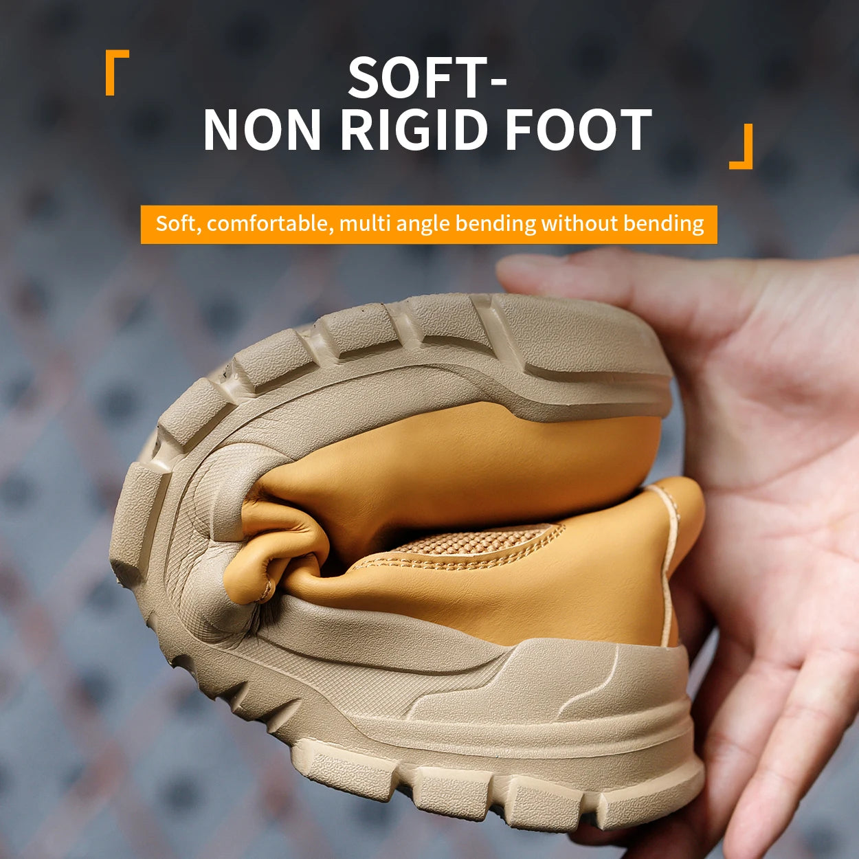 Botas de trabajo de seguridad impermeables para hombre, zapatos con punta de acero, botas protectoras antigolpes y antipinchazos para aventuras al aire libre y senderismo