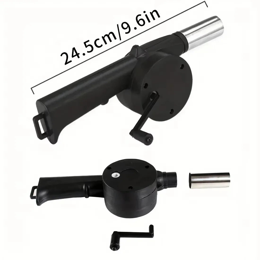 Soplador de mano portátil para exteriores, soplador de combustión de carbón para barbacoa doméstica, herramientas para barbacoa, accesorios para barbacoa y acampada