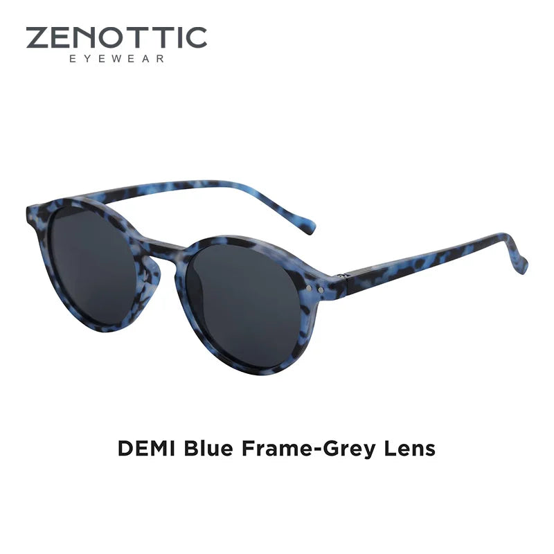 ZENOTTIC (tamaño S) gafas de sol polarizadas circulares Retro 2024 2025 hombres mujeres Vintage pequeñas gafas de sol redondas UV400 gafas de sol