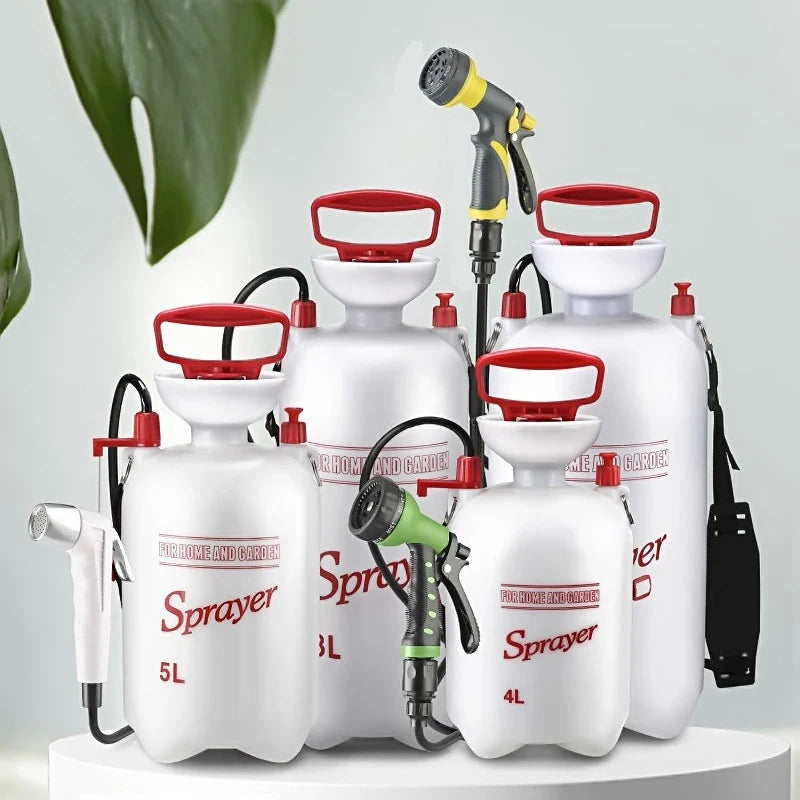 Ducha portátil de 4/8L para acampar, ducha exterior con manguera de 3m para viajar, senderismo, rociador multifunción para riego, lavado de coches
