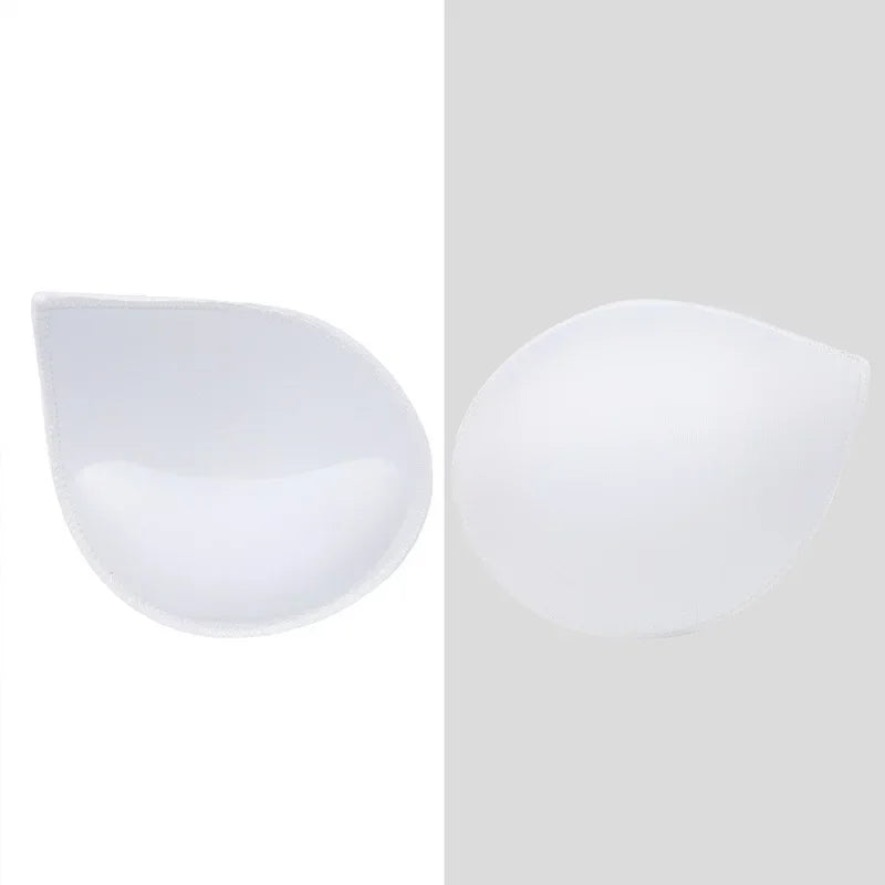Accesorios redondos para mujer, traje de baño de esponja 3D, sujetador de realce de pecho, relleno, potenciadores de pecho, inserto de espuma, copa triangular para el pecho, 2 uds.
