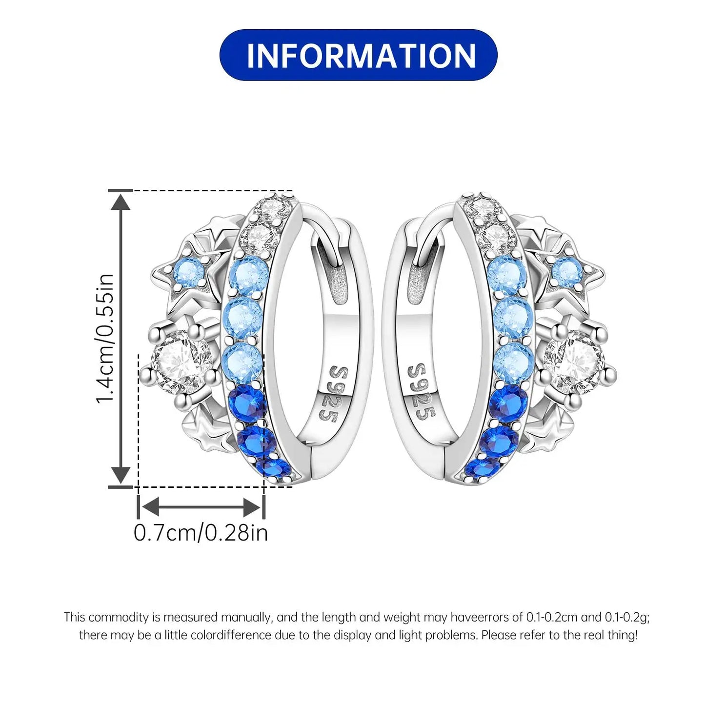 Orstarry-pendientes circulares de Plata de Ley 925 con forma de gota para mujer, aretes colgantes, joyería versátil para fiesta, regalos