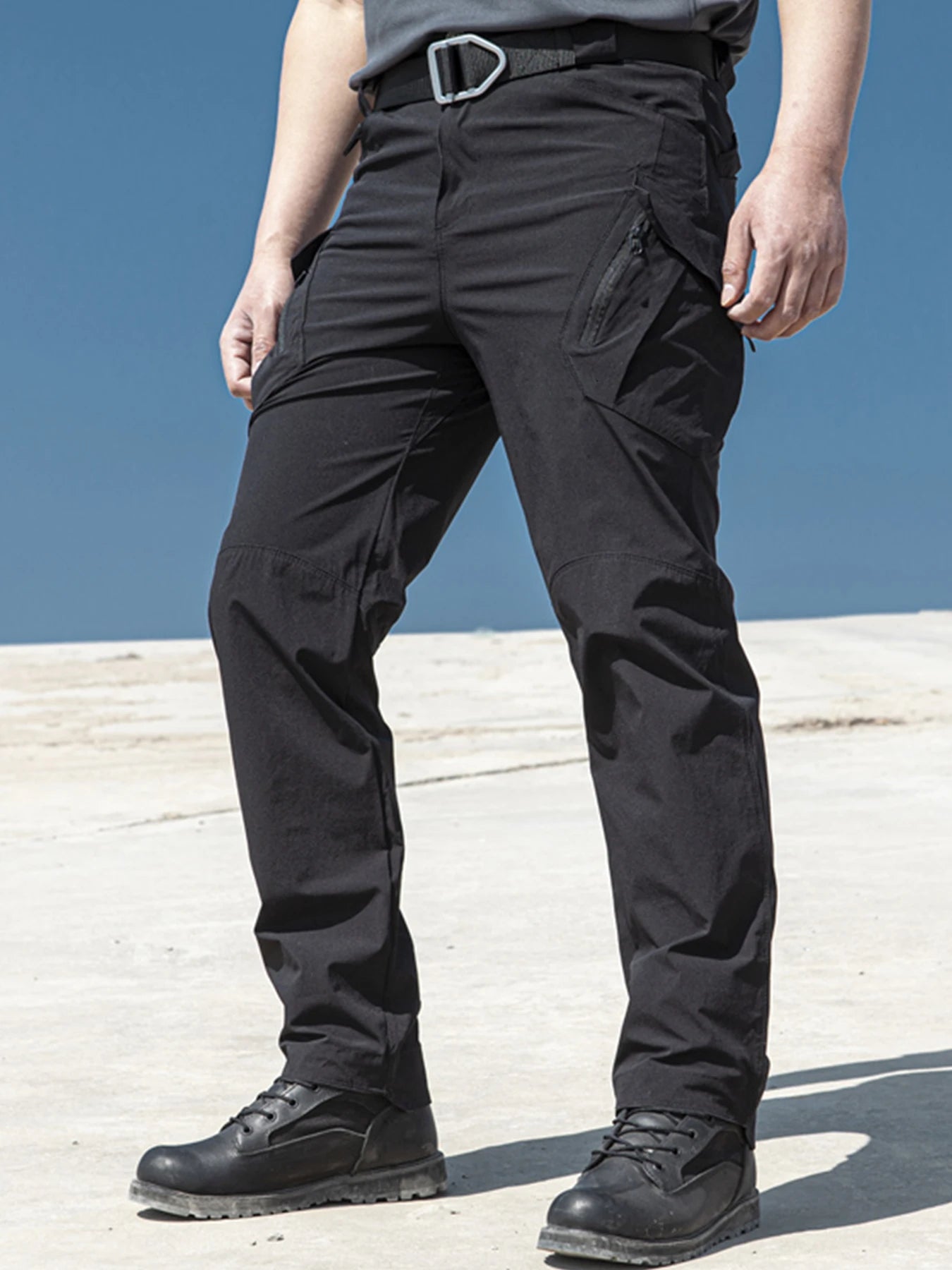Pantalones Cargo tácticos para hombre, pantalones tácticos transpirables impermeables, pantalones largos militares informales para hombre, pantalones Cargo de secado rápido para hombre