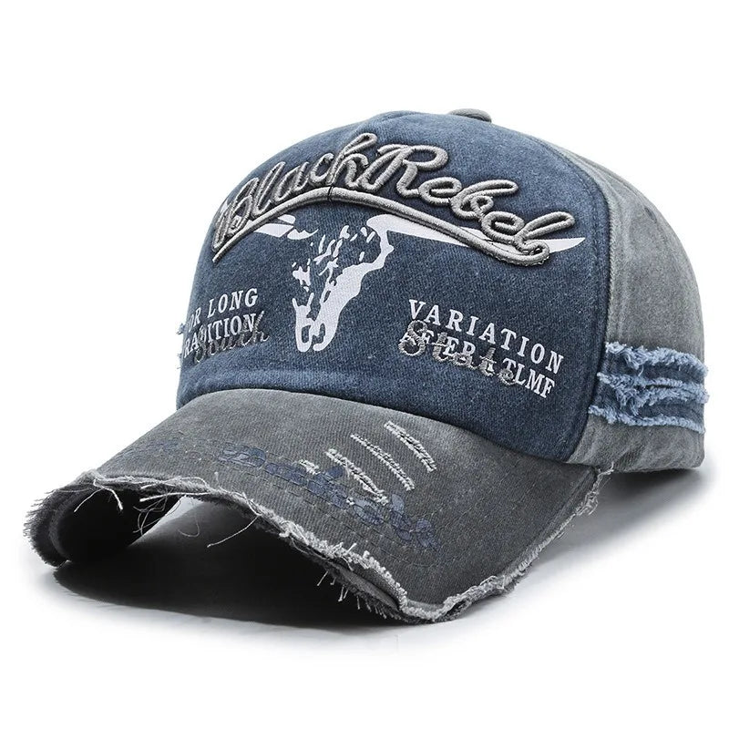 Nueva gorra de béisbol de algodón lavada a la moda para hombre, gorra deportiva Retro para hombre para las cuatro estaciones, gorra deportiva para exteriores, accesorio para hombre
