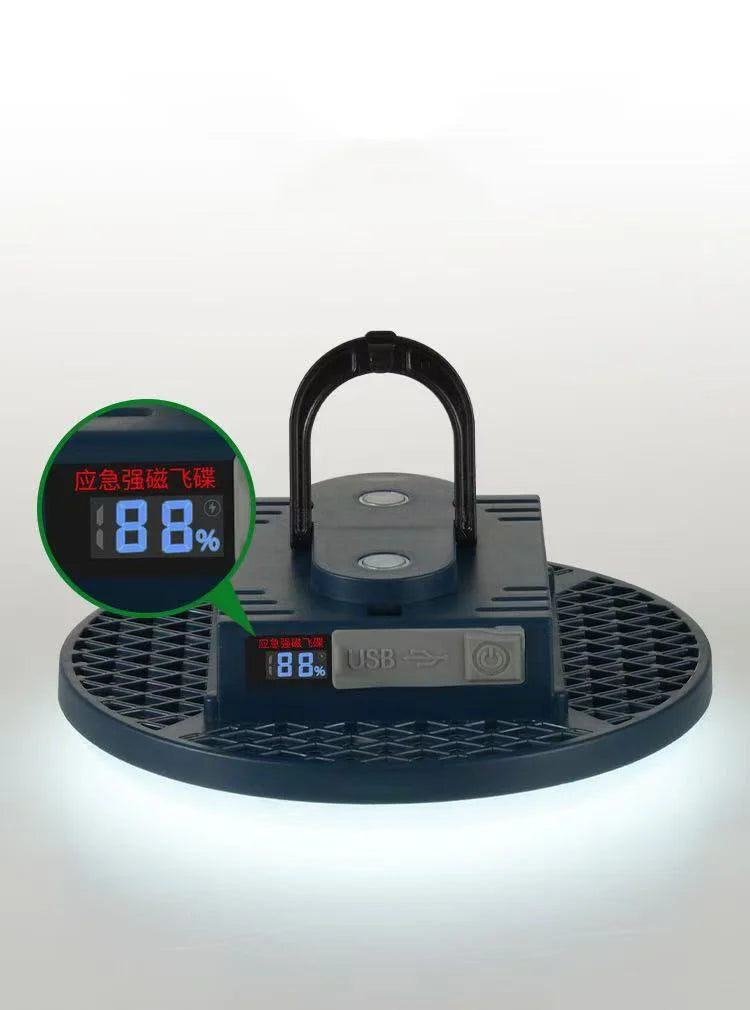 Luz LED recargable para acampar con absorción magnética, Banco de energía de doble uso, lámpara colgante, iluminación de emergencia