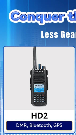 Retevis RT3S DMR walkie talkies de largo alcance radio portátil recargable radio a pilas camping walkie talkie emisora radioaficionado radio emergencia supervivencia profesionales walkie-talkies Cifrado AES256 GPS APRS