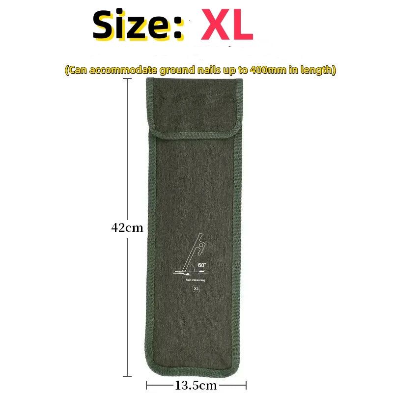 Bolsa de almacenamiento de tela Oxford para uñas de suelo al aire libre, Kit de Camping, equipo de Camping de viaje multifuncional, bolsa de almacenamiento de accesorios 