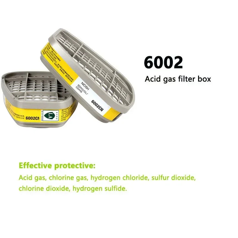 Caja de cartuchos 6001/6002/6006, filtro 5N11, juego de cubierta 501 para 3m, 6200/7502/6800, máscara de Gas y polvo, respirador quÃÂmico, pintura y pulverización