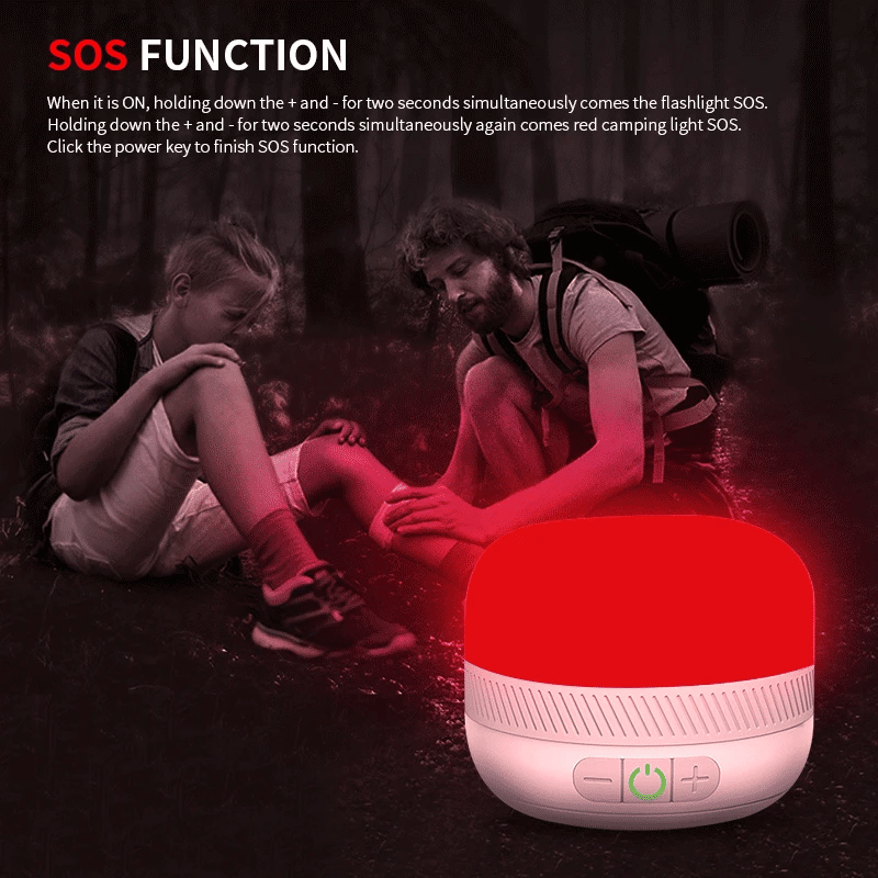 Linterna de Camping recargable LV10, linterna de Camping de 230 horas con imán, accesorio de iluminación, carpa de pesca, luz de emergencia portátil