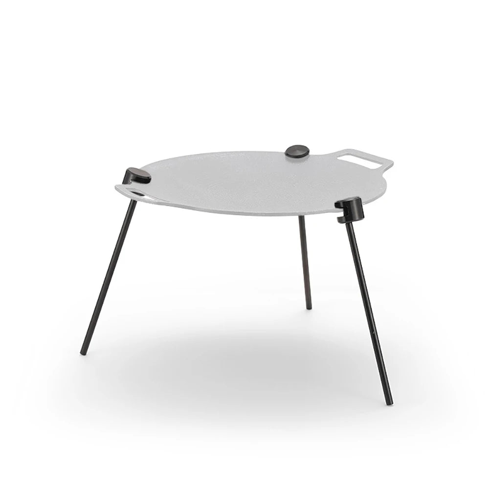 Soporte Triangular para barbacoa al aire libre, estante para ollas desmontable multifuncional, portátil, ajustable con cadena, suministros para acampar al aire libre