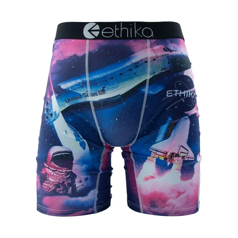 ETHIKA, 1 Uds., ropa interior para hombre, Boxershorts sexis, bañadores transpirables para hombre, calzoncillos de talla grande S-3XL para hombre, calzoncillos de natación, Boxers para hombre