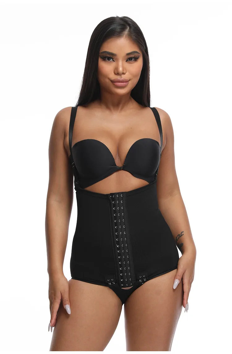Body moldeador de cintura alta para mujer, faja de entrenamiento, pantalones cortos, bragas con Control de barriga, moldeador de cuerpo, levantador de glúteos, ropa interior de compresión