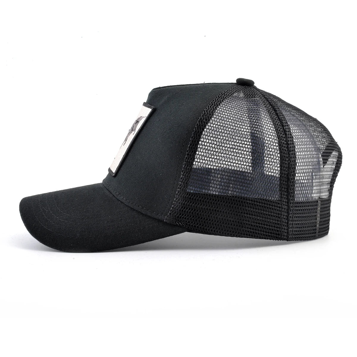Gorras de camionero de moda con parche de cabra bordado gorra de béisbol Snapback para las cuatro estaciones para hombres y mujeres gorra con visera ajustable