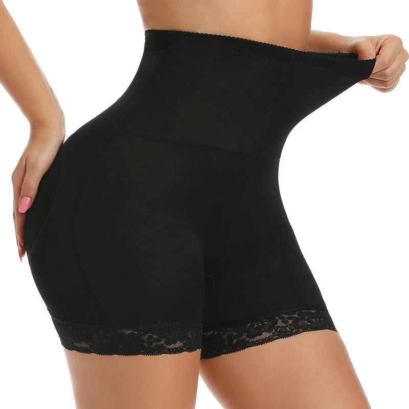 Entrenador de cintura alta, levantador de glúteos con bragas de Control acolchadas, ropa interior adelgazante, moldeadores de barriga, corsé moldeador
