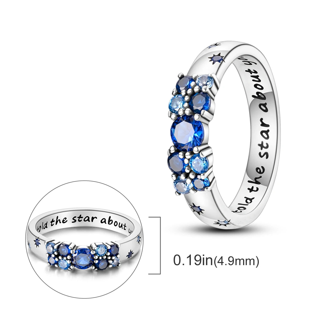 Anillo de Plata de Ley 925 Original para mujer, joyería fina con circonita, luciérnaga, corazón, cruz